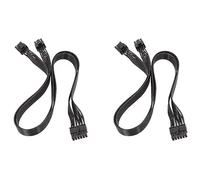 Gvvsjgdbis 2 x di Scheda Grafica PSU 12Pin a Dual 8Pin (6 + 2) di Alimentazione Modulare PCI-E per P-860 P-1000 X-1050 (60 cm)