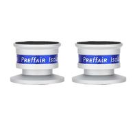 Gvvsjgdbis 2 x piedini di isolamento per altoparlanti con base antiscivolo in alluminio antivibrazione per giradischi amplificatore A