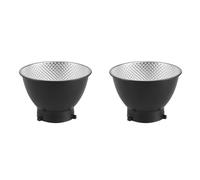 Gvvsjgdbis 2 x standard riflettore diffusore diffusore piatto per Bowens baionetta montaggio studio stroboscopico flash riflettore luce 55 gradi