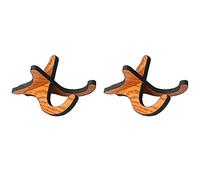 Gvvsjgdbis 2 x supporto per Kalimba in legno staccabile portatile supporto per pianoforte pollice telaio fisso per Kalimbas a 17 a 10