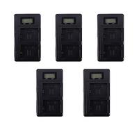 Gvvsjgdbis 2X NP-Fw 50 Caricabatterie per Fotocamera Npfw 50 Fw 50 Doppio Caricatore LCD USB per A 6000 5100 A 3000 A 35 A 55 A 7 S II Alpha 55 Alpha 7 A