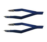 Gvvsjgdbis 2X Pinzette a Molla Orologio Tipo in Acciaio 7825 per la Riparazione di Orologi, blu