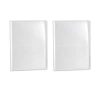 Gvvsjgdbis 2X PP Pure Frosted Semplice Copertina Trasparente Inserto Tipo 5R 7Inch PP Album Fotografico/Cartolina Libro Scrivi Raccolta 80 Foto