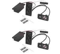 Gvvsjgdbis 2X Violino Elettrico Pickup Piezo Preamplificatore Accessorio con Active Tone System