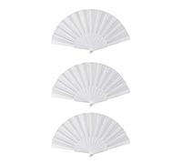 Gvvsjgdbis 3 ventagli pieghevoli in plastica per donne e uomini, colore: