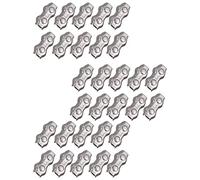 Gvvsjgdbis 30 pz 3 mm clip duplex in acciaio corda pinze pinze pinze