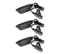 Gvvsjgdbis 3X -85 Black 6 Hole Soundhole Pickup con Active Power Strap End-Pin Jack per chitarra acustica