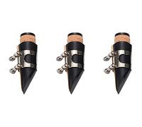 Gvvsjgdbis 3X Nero Plastica B Bocchino Clarinetto Piatto E Tappo Morsetto Strumenti A