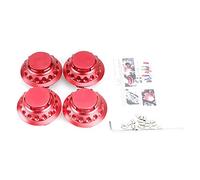 Gvvsjgdbis 4 Pezzi Copertura del Cappuccio del Mozzo Centrale Ruota Auto Rosso per 1/3/4/5/6 SERIE X1 X3 X4 X5, 68 Mm