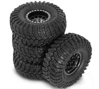 Gvvsjgdbis 4 pneumatici Beadlock in metallo 1.9 fanghi terreni pneumatici per FCX10 Axial SCX10 Pro SCX10 UTB18 TRX4 nero