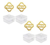 Gvvsjgdbis 4 scatole per torte e banconote, per creare sorprese per torte di compleanno e banchetti