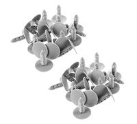 Gvvsjgdbis 40 pezzi in plastica grigia per auto Trim Clips rivetto attacco 6 mm foro 26 mm