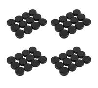 Gvvsjgdbis 48 Pz 1 Oncia Barattoli in Alluminio Nero Coperchi a Vite Rotonda Coperchi Vuoti Scatole di Stoccaggio in Metallo per Organizzare Cosmetici Piccoli Ornamenti