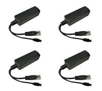 Gvvsjgdbis 4X Micro-USB PoE Splitter 48V a 5V2A/3A Mini USB Alimentatore Standard Nazionale con Smart Phone Ricarica