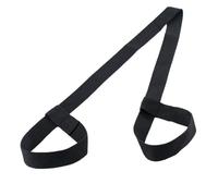 Gvvsjgdbis 5 pezzi metodi relativi all'esercizio di yoga, metodi di esercizio regolabili, esercizi, esercizi, cinghie per tappetino da yoga fitness nero