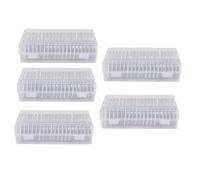 Gvvsjgdbis 5 Set di 46 mm pezzi di monete in plastica rotonda portamonete e 7 misure (16/20/25/27/30/38/46 mm) guarnizione di protezione