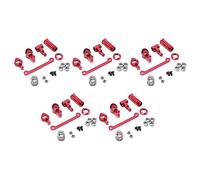 Gvvsjgdbis 5 Set Frizione Sterzo Servo Servo Servo Parti di Aggiornamento Completo per 144001 1/14 Auto RC, Rosso