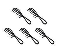 Gvvsjgdbis 5 x pettine in plastica per denti larghi che slacciano capelli ricci, salone di parrucchiere, pettine massaggio per strumento di acconciatura per capelli ricci