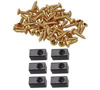 Gvvsjgdbis 50 per chitarra e basso, parti per battipenna e battipenna, e 6 pezzi per ponte tremolo per chitarra, morsetto per , blocco a pressione, inserto in metallo