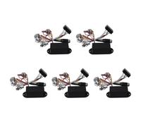 Gvvsjgdbis 5X 2 Band Basso EQ Equalizzatore Preamplificatore Circuit Pickup Nero