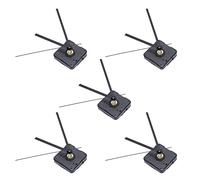 Gvvsjgdbis 5X Orologio Mecanismo Mecanesimo Set FAI DA TE per Pezzi Orologio Da Parete Quarzo Tempo Minuto, Nero