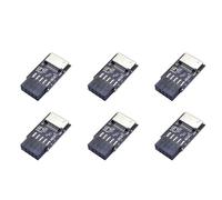 Gvvsjgdbis 6 connettori per scheda madre da USB 2.0 a 9 pin a tipo C A-KEY convertitore connettore anteriore USB3.2 TYPE-E interfaccia adattatore header