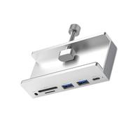 Gvvsjgdbis 6-in-1 USB 3.0 HUB USB Clip on Docking Station Adattatore USB 3.0 Multi Splitter 5Gbps Adattatore ad alta velocità