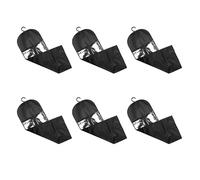 Gvvsjgdbis 6 Pezzi Supporto Estensione Dei Capelli di Stoccaggio Parrucca per Più Parrucca di Supporto Parrucche con Gancio di Stoccaggio Estensione dei Capelli Nero