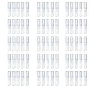 Gvvsjgdbis 75 Pezzi a Matita in Acrilico Trasparente, Scatola Regalo Penna Riutilizzabile Vuota Penna di Plastica Contenitore di Stoccaggio Matita Imballaggio Scatola Set, trasparente