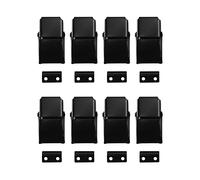 Gvvsjgdbis 8 pezzi A27 nero nascosto Toggle Loaded fermo fermo fermo morsetto per custodie, cassette degli attrezzi, pulizie, scatole di armadi