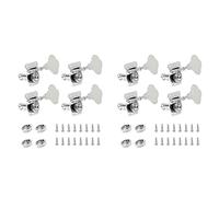 Gvvsjgdbis 8 Pezzi Chitarra Tuning Caviglia Basso Elettrico Sintonizzatore Caviglia Chitarra Open Gear Tuning Caviglia Macchina Teste per Jazz Basso Chitarra