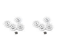 Gvvsjgdbis 8 PEZZI Disco Freno in Metallo Scatola Cerchio Ruota Adattatore Esagonale in Metallo 12mm per 1/10 D4 su Strada Ricambi Auto Telecomandati