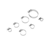 Gvvsjgdbis 80 fascette stringitubo da 8 mm-51 mm in acciaio inox morsetto per tubi set di morsetti per tubi automobilistici clip strumento fisso