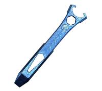 Gvvsjgdbis Barra di leva in lega di titanio, apribottiglie multi-utensile, dimensioni compatte multi-strumento chiave a leva cacciavite