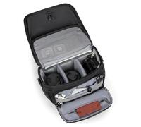 Gvvsjgdbis Borsa portaoggetti per fotocamera SLR, borsa a tracolla, messaggero di stoccaggio, borsa impermeabile leggera e , Nero