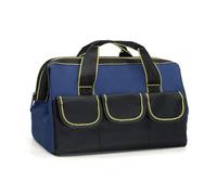 Gvvsjgdbis Borsa portautensili multifunzionale di stoccaggio elettricista usura tela ispessita elettricista lavorazione del legno borsa degli attrezzi portatile