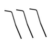 Gvvsjgdbis Braccio tremolo per chitarra elettrica a inserimento diretto, 3 pezzi, cromato, nero, diametro parte 6 mm