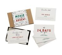 Gvvsjgdbis Calendario dell'Avvento di Natale, 24 pezzi, set di biglietti di auguri per il conto alla rovescia di Natale, 24 giorni, facile da usare