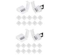 Gvvsjgdbis Confezione da 100 connettori a 4 pin RGB LED striscia LED da 10 mm interruzioni adattatore saldatura estensione terminale