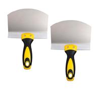 Gvvsjgdbis Confezione da 2 coltelli da mastice in acciaio , pittura da parete, cazzuola per , pala per cenere ad , alimentazione di , riempimento, raschietto, spatola