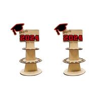 Gvvsjgd onfezione regalo per laurea 2024, 2 pezzi, porta soldi facile da usare, nero con lettere rosse