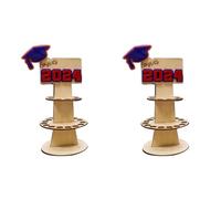 Gvvsjgd onfezione regalo per laurea 2024, confezione regalo per laurea, porta soldi facile da installare, facile da usare, lettere rosse con blu, 2 pezzi