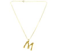 Gvvsjgdbis Lettera Collana grande lettera inglese ciondolo catena o ciondolo collana D, Metallo