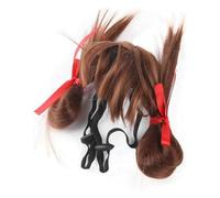 Gvvsjgdbis Parrucca per cani e animali domestici, costume sintetico per gatti, accessorio per cuccioli, adatto per la vigilia di Natale e la decorazione delle vacanze