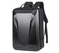 Gvvsjgdbis per computer portatile con guscio rigido antifurto, impermeabile, da viaggio, borsa per computer da gioco sottile, con serratura, nero, 43-45,7 cm