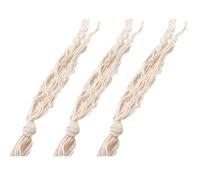 Gvvsjgdbis Porta bottiglia di vino in cotone intrecciato a mano borsa per bottiglia di vino borsa per bevande adatta per festival e feste borsa a rete B, crema