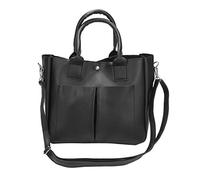 Gvvsjgdbis Retrò Semplice Messenger Bag Signore Borsa Casual di Grande Capacità per Nero