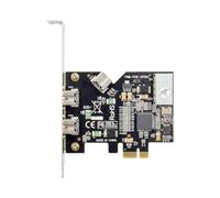 Gvvsjgdbis Scheda controller PCI Express PCI-E X1 a 3 porte 1394B Scheda aggiuntiva per acquisizione video della fotocamera FireWire 800 IEEE 1394 B 2+1