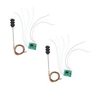 Gvvsjgdbis Segnali semaforo di colore 2X 3 Ho Oo modello della scala 6Led per il lato della ferrovia due della Tabella della sabbia di fai da te che attraversa la costruzione della strada
