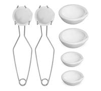 Gvvsjgdbis Set da 8 pezzi, composto da crogioli al quarzo 2,3 e crogioli al quarzo 2,8, clip per frusta 2 A, facile da usare